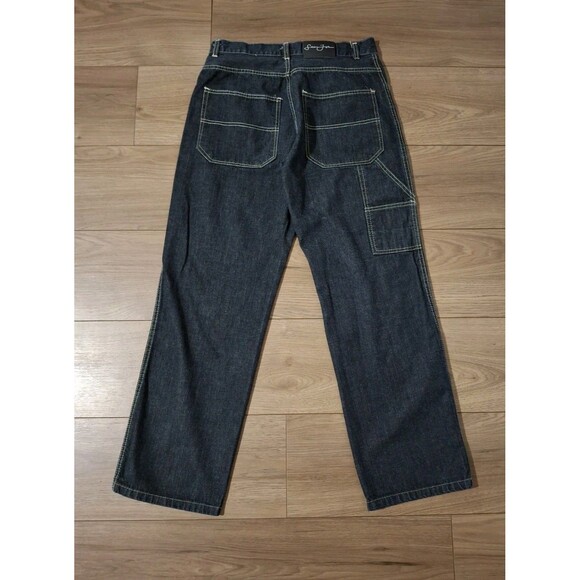 Vintage Sean John Men's Carpenter Pants 30x30 MISSING BUTTON Loose Baggy Y2K - Picture 4 of 8
